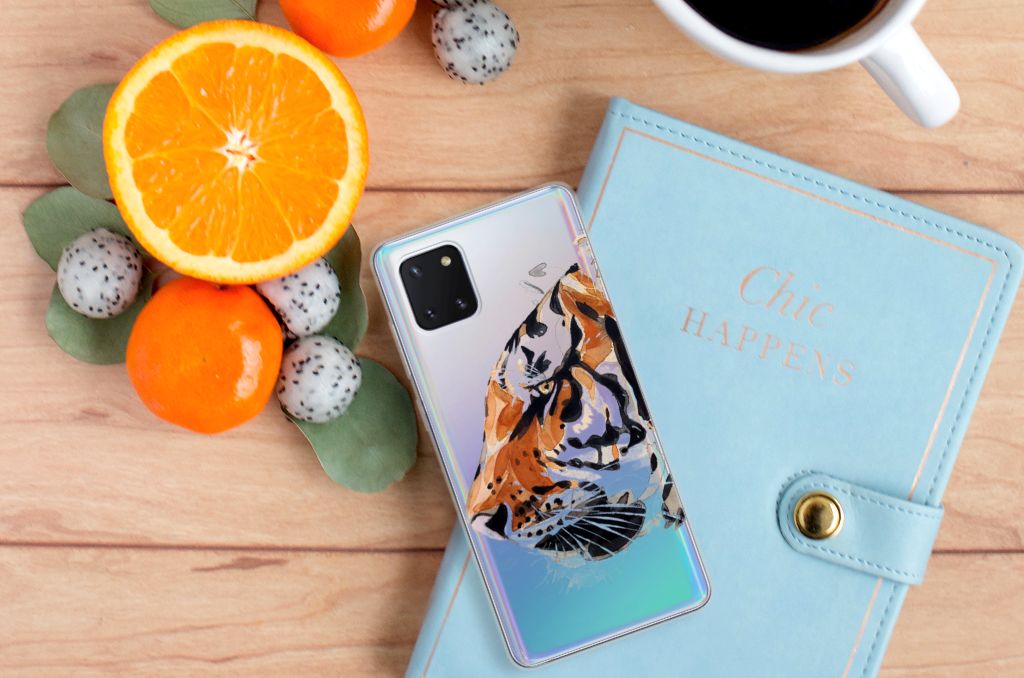 Hoesje maken Samsung Galaxy Note 10 Lite Watercolor Tiger