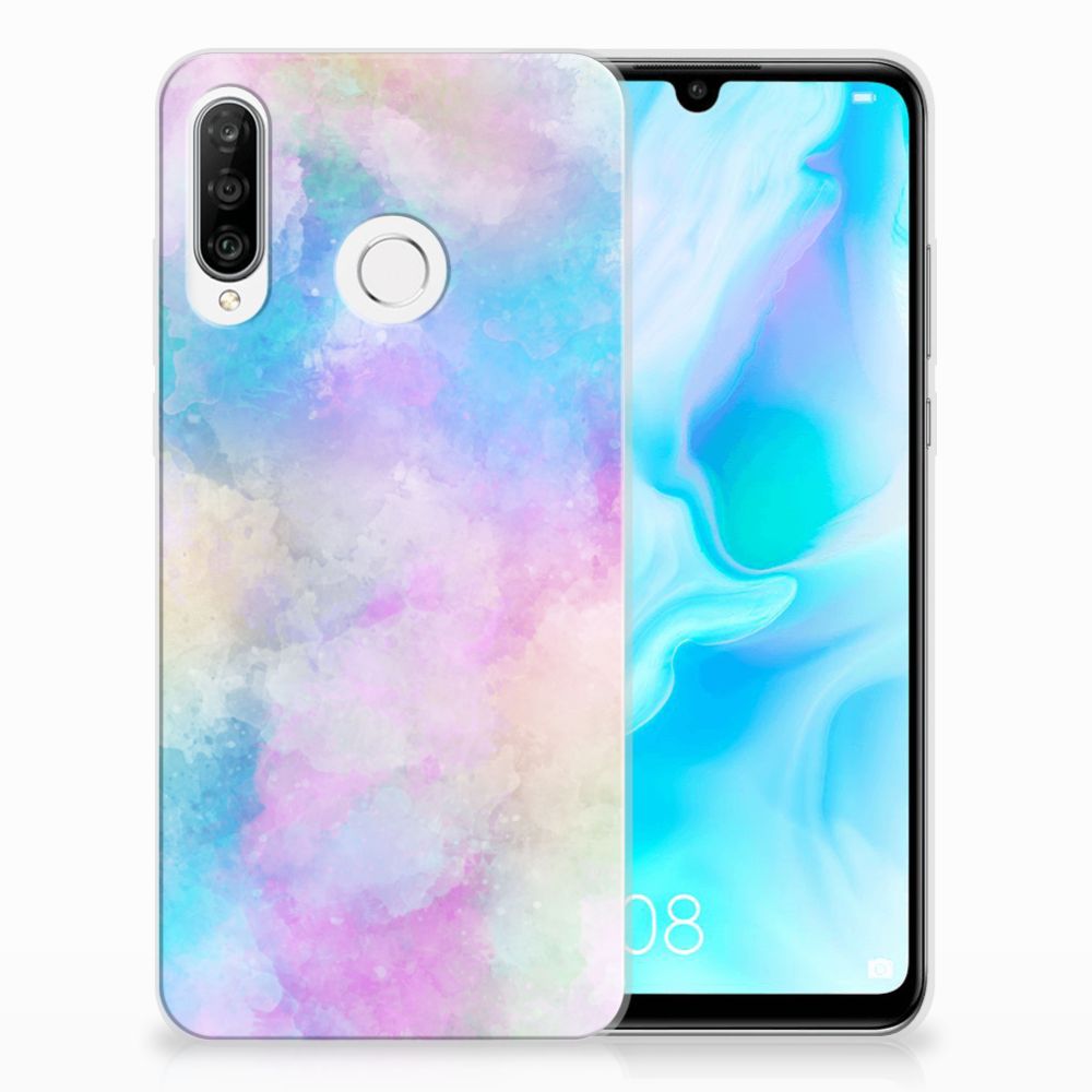 Hoesje maken Huawei P30 Lite Watercolor Light