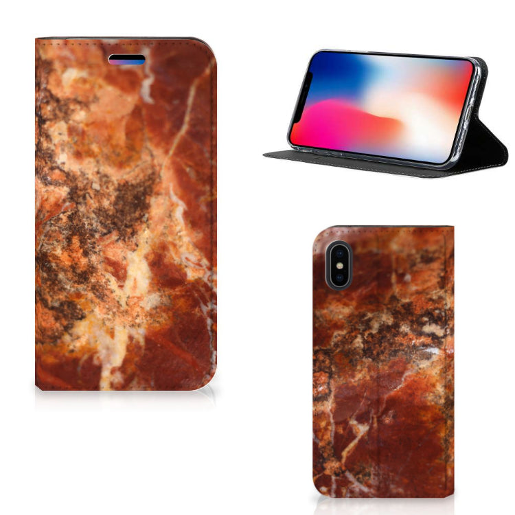 Apple iPhone X | Xs Standcase Marmer Bruin