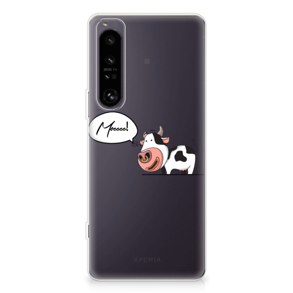 Sony Xperia 1 IV Telefoonhoesje met Naam Cow