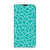 iPhone 13 Pro Bookcase Cracks Blue met turquoise ontwerp en witte barsten voor optimale bescherming 📱.