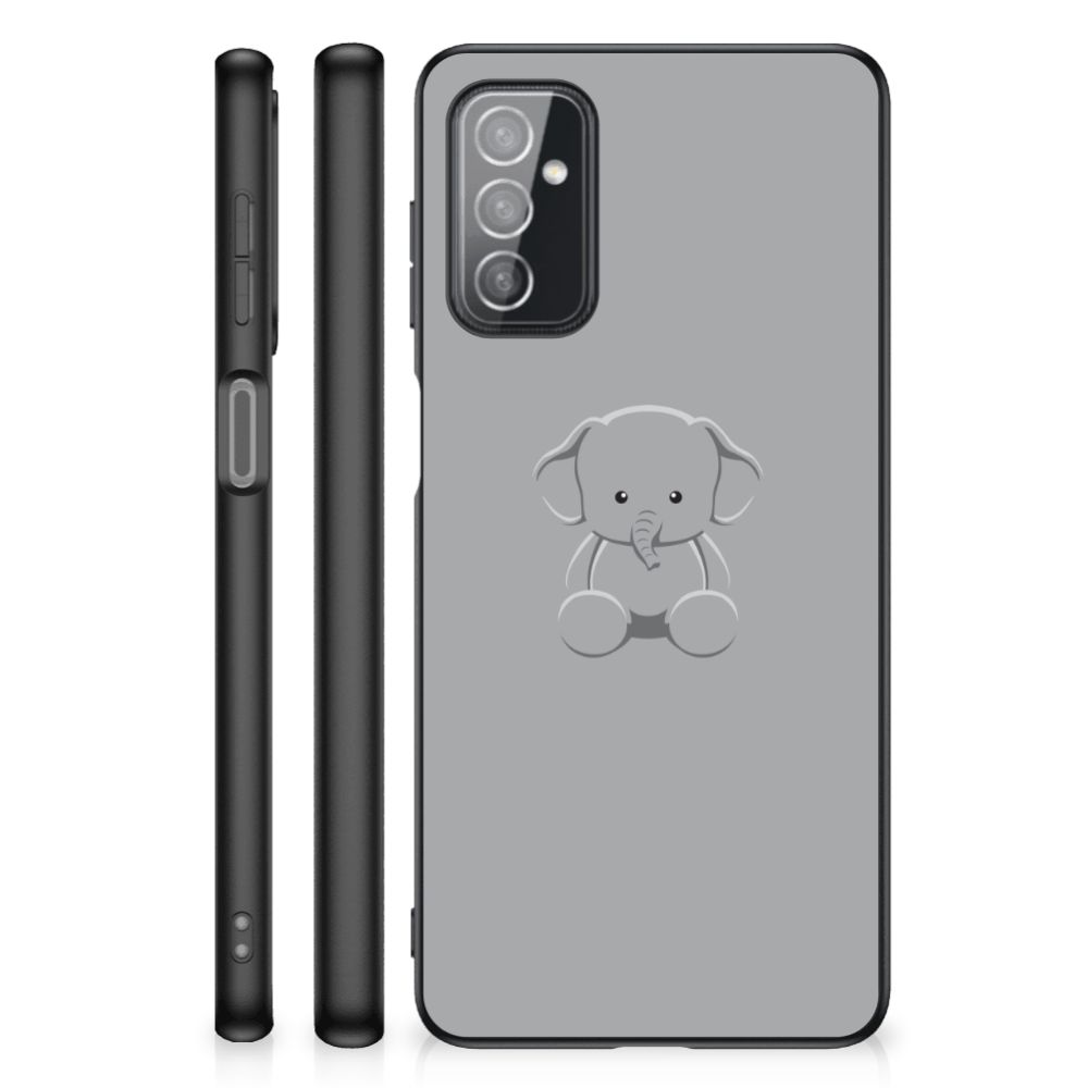 Samsung Galaxy M52 Hoesje Grijs Baby Olifant B2C Telecom