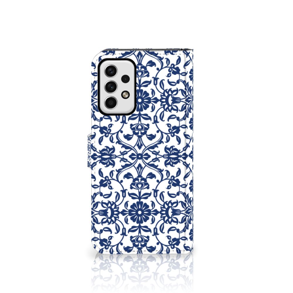 Samsung Galaxy A23 Hoesje Flower Blue
