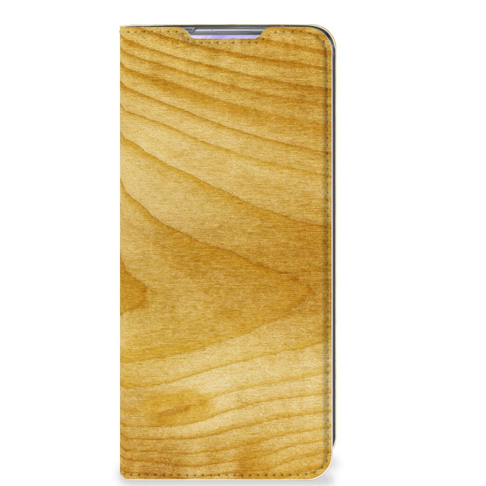 Samsung Galaxy S20 Ultra Book Wallet Case Licht Hout - B2C Telecom