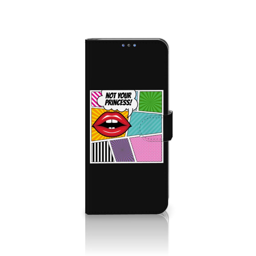 Motorola G8 Power Lite Wallet Case met Pasjes Popart Princess