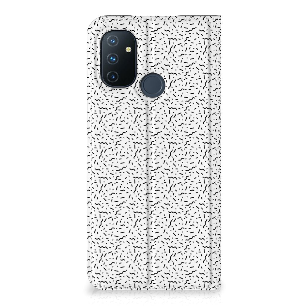 OnePlus Nord N100 Hoesje met Magneet Stripes Dots - B2C Telecom