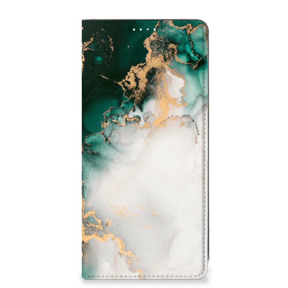 Standcase voor Samsung Galaxy A71 Marmer Groen - B2C Telecom