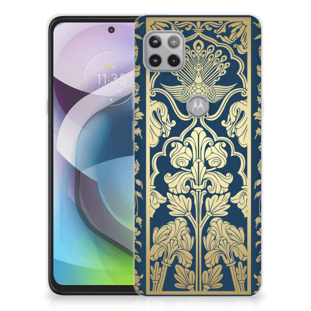Motorola Moto G 5G TPU Case Beige Flowers