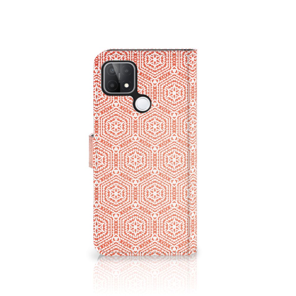 OPPO A15 Telefoon Hoesje Pattern Orange