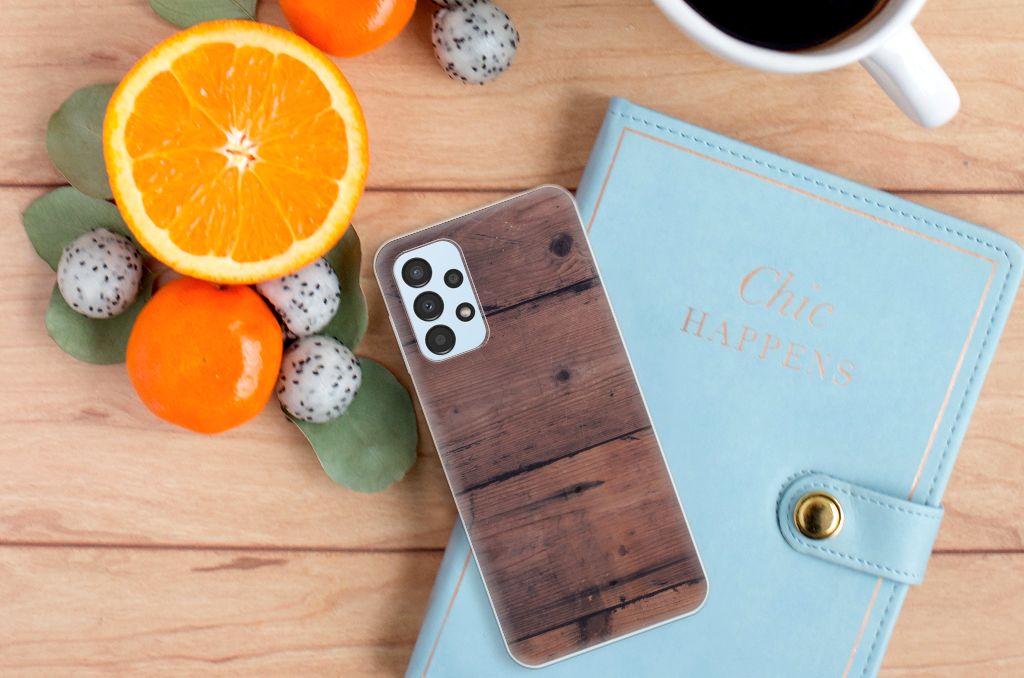 Samsung Galaxy A13 4G Bumper Hoesje Old Wood B2C Telecom