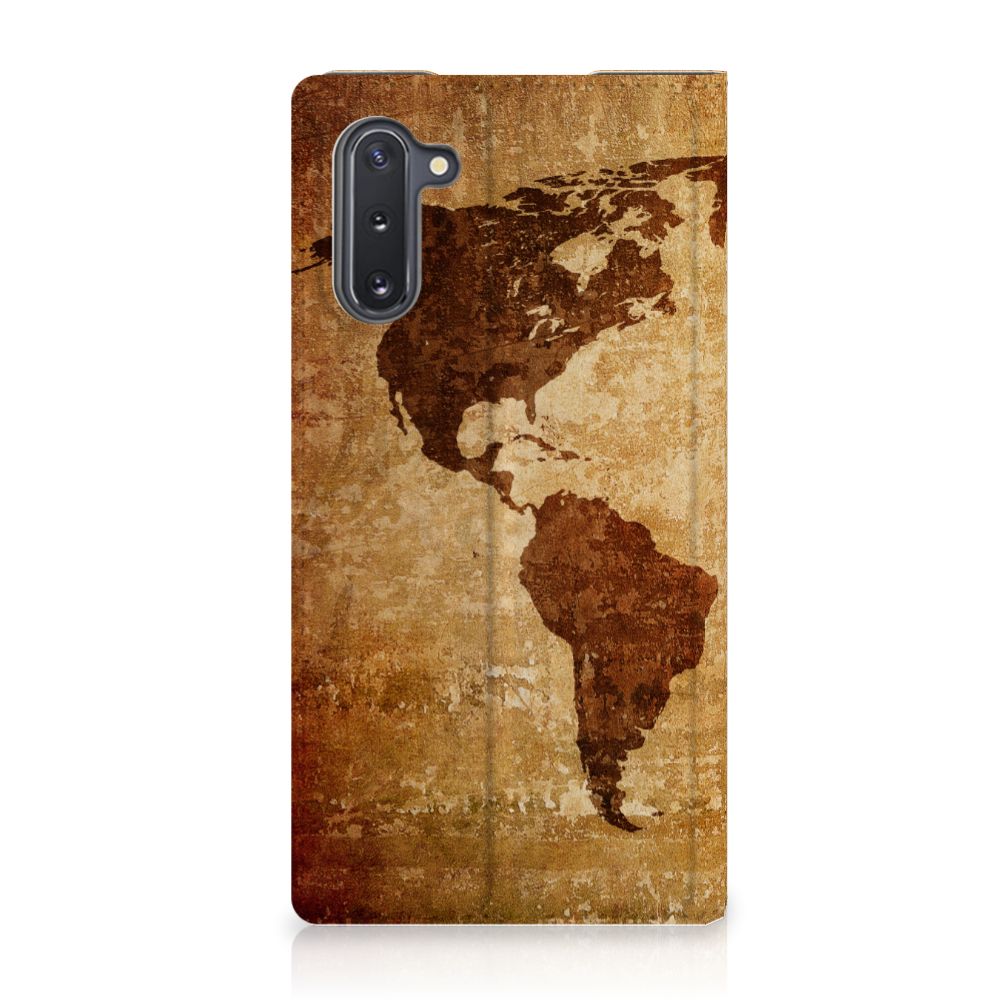 Samsung Galaxy Note 10 Book Cover Wereldkaart