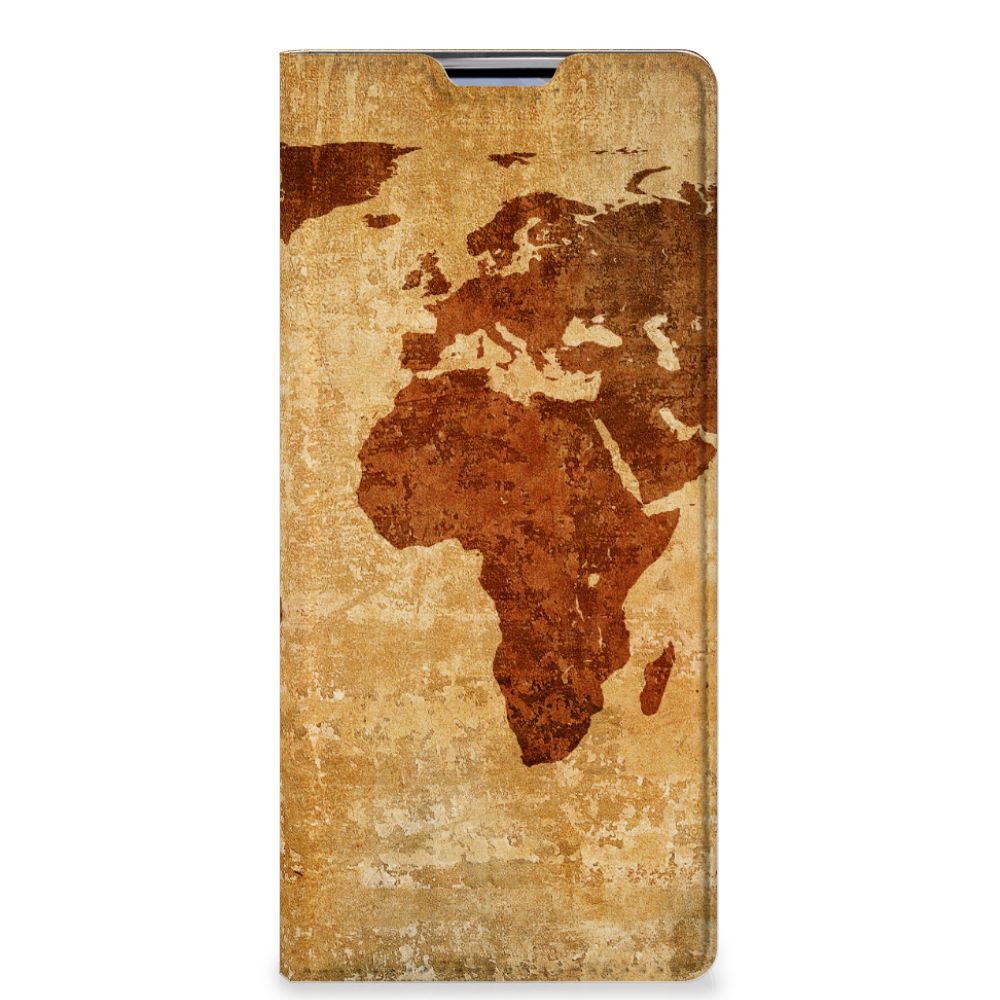 OPPO Find X3 Neo Book Cover Wereldkaart - B2C Telecom