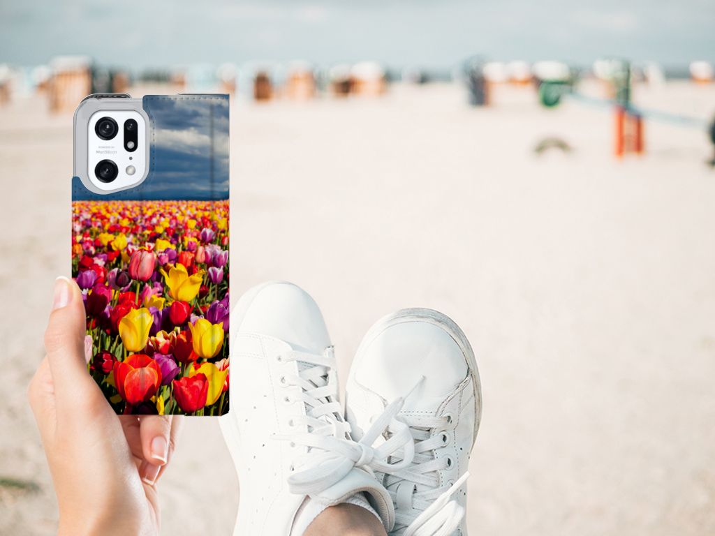 OPPO Find X5 Pro Smart Cover Tulpen - B2C Telecom