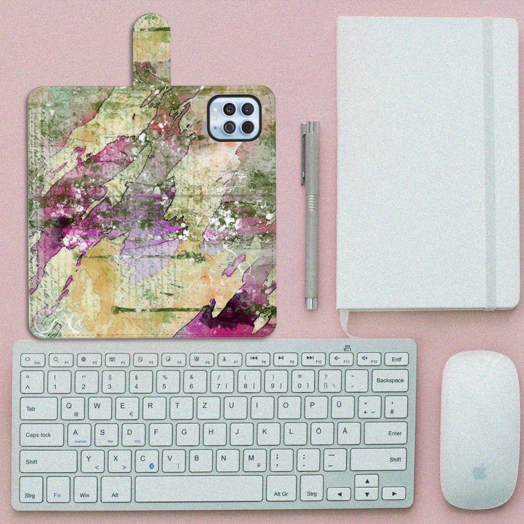 Hoesje Motorola Moto G100 Letter Painting