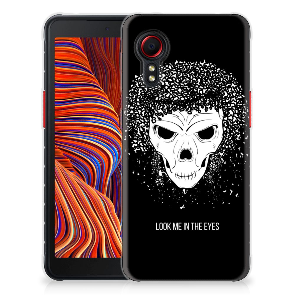 Silicone Back Case Samsung Galaxy Xcover 5 Skull Hair B2C Telecom