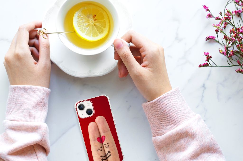 iPhone 13 mini Anti Shock Bumper Case Liefde - Origineel Romantisch Cadeau - B2C Telecom