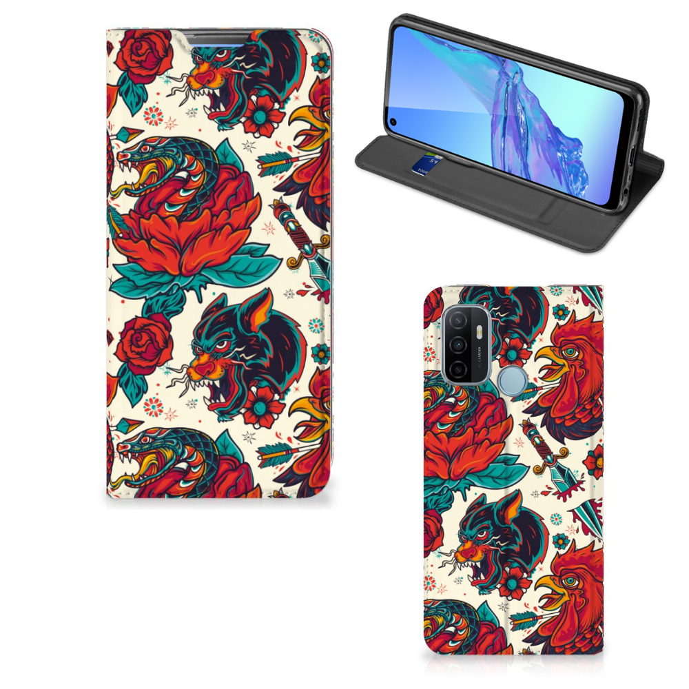 Stand Case voor OPPO A53 | A53s Old Skool - B2C Telecom