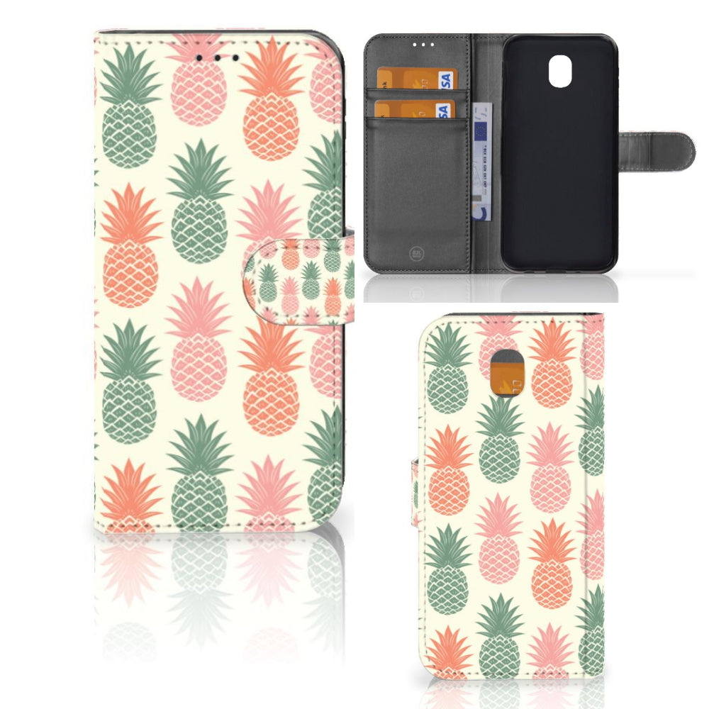 Samsung Galaxy J5 2017 Book Cover Ananas