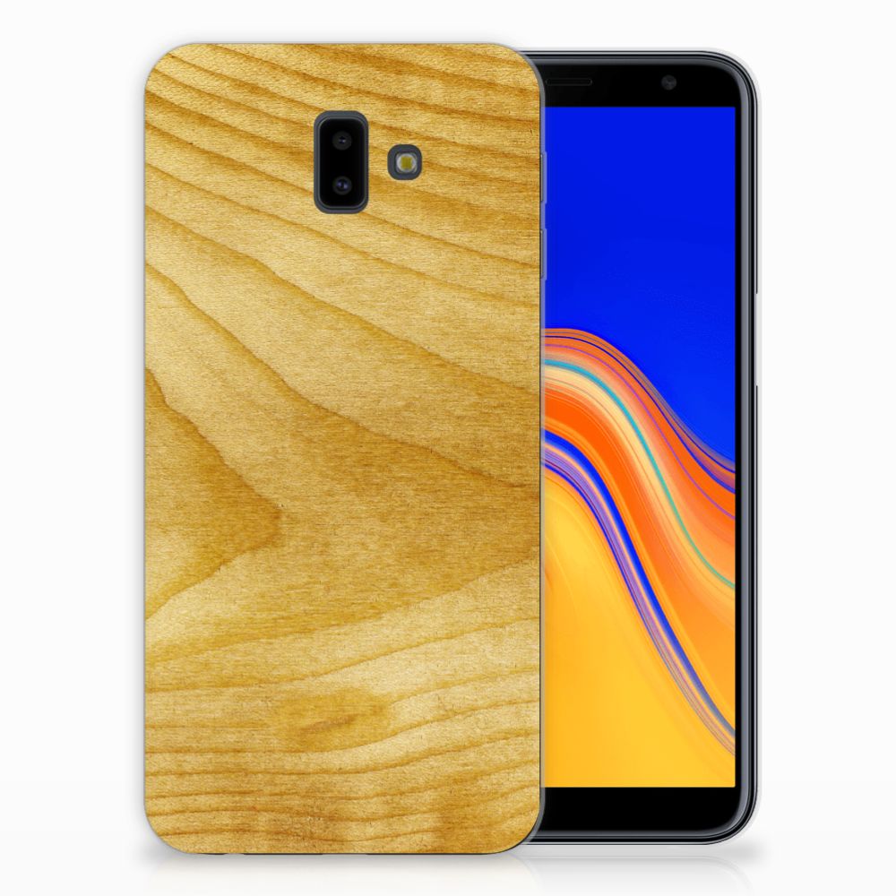 Samsung Galaxy J6 Plus (2018) Bumper Hoesje Licht Hout