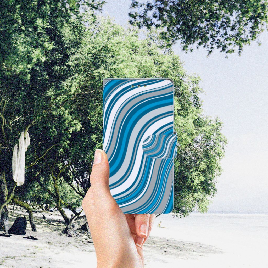 Sony Xperia XZ1 Telefoon Hoesje Waves Blue