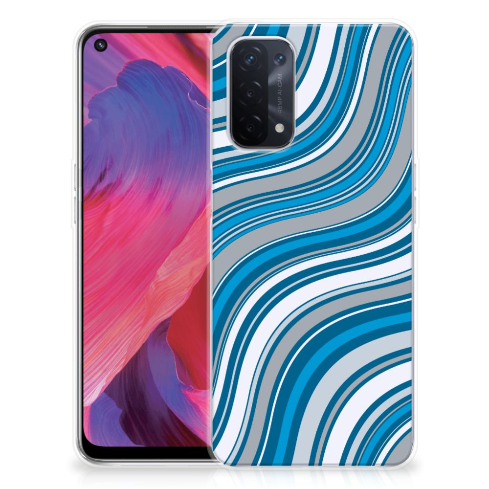 OPPO A93 5G TPU bumper Waves Blue