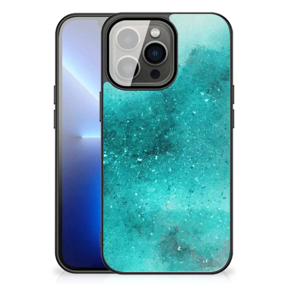 Kleurrijke Telefoonhoesje iPhone 13 Pro Max Painting Blue B2C Telecom
