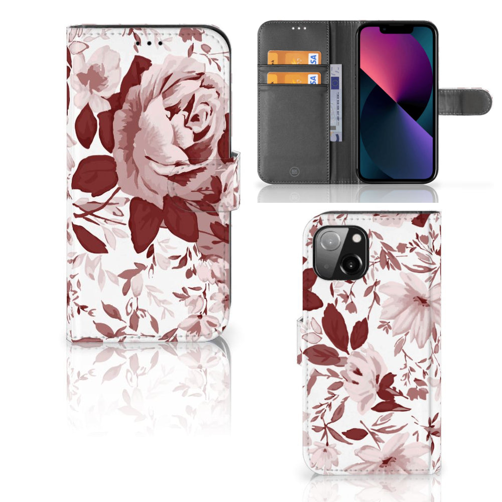 Hoesje Apple iPhone 13 Watercolor Flowers