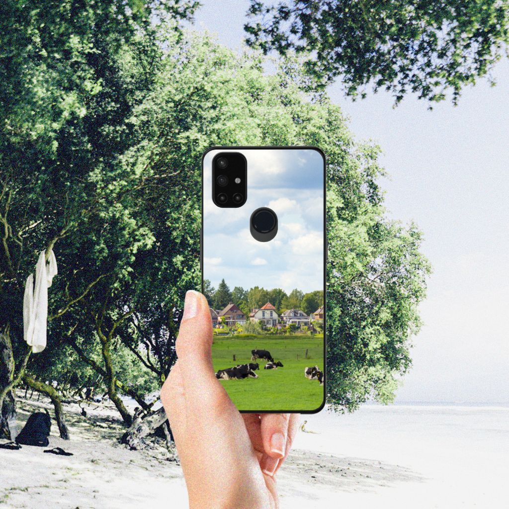 OnePlus Nord N10 5G Dierenprint Telefoonhoesje Koeien B2C Telecom
