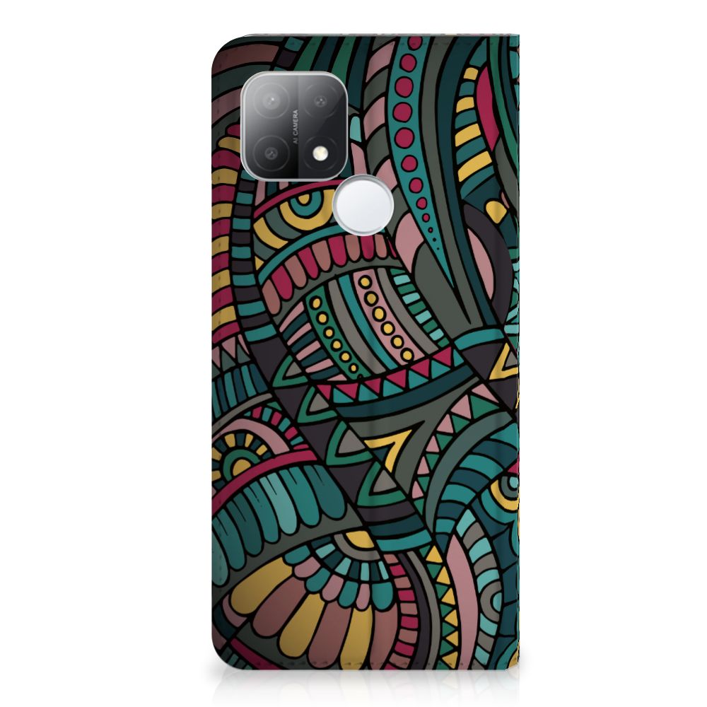 OPPO A15 Hoesje met Magneet Aztec - B2C Telecom