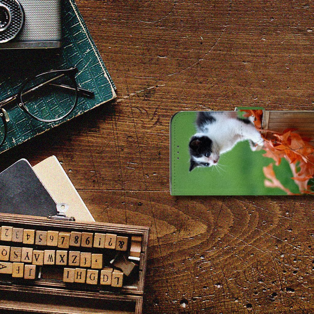 Samsung Galaxy Xcover 5 Telefoonhoesje met Pasjes Kitten