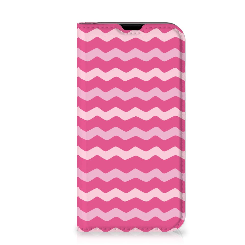 iPhone 13 Mini Hoesje met Magneet Waves Pink - B2C Telecom