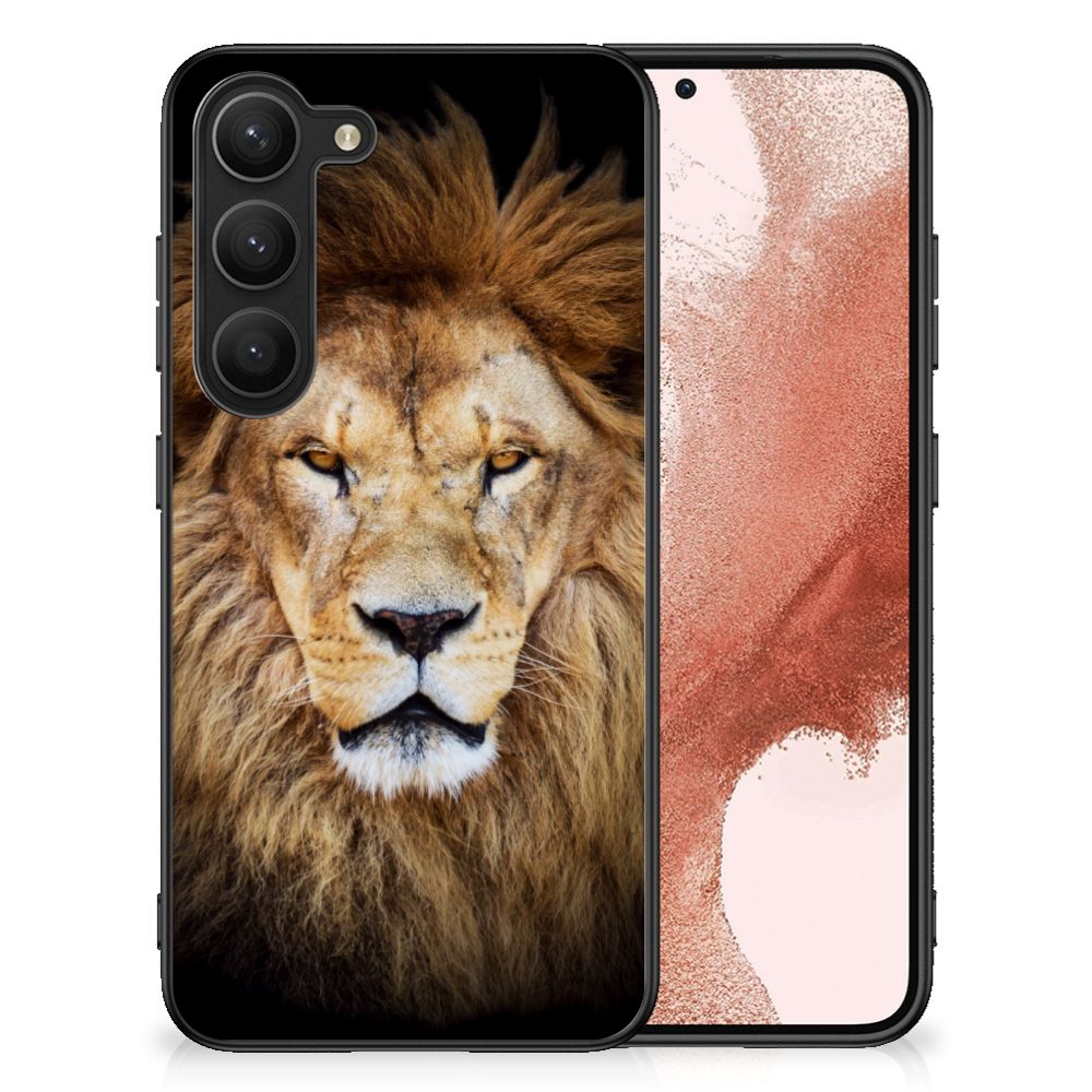 Samsung Galaxy S23 Dierenprint Telefoonhoesje Leeuw B2C Telecom