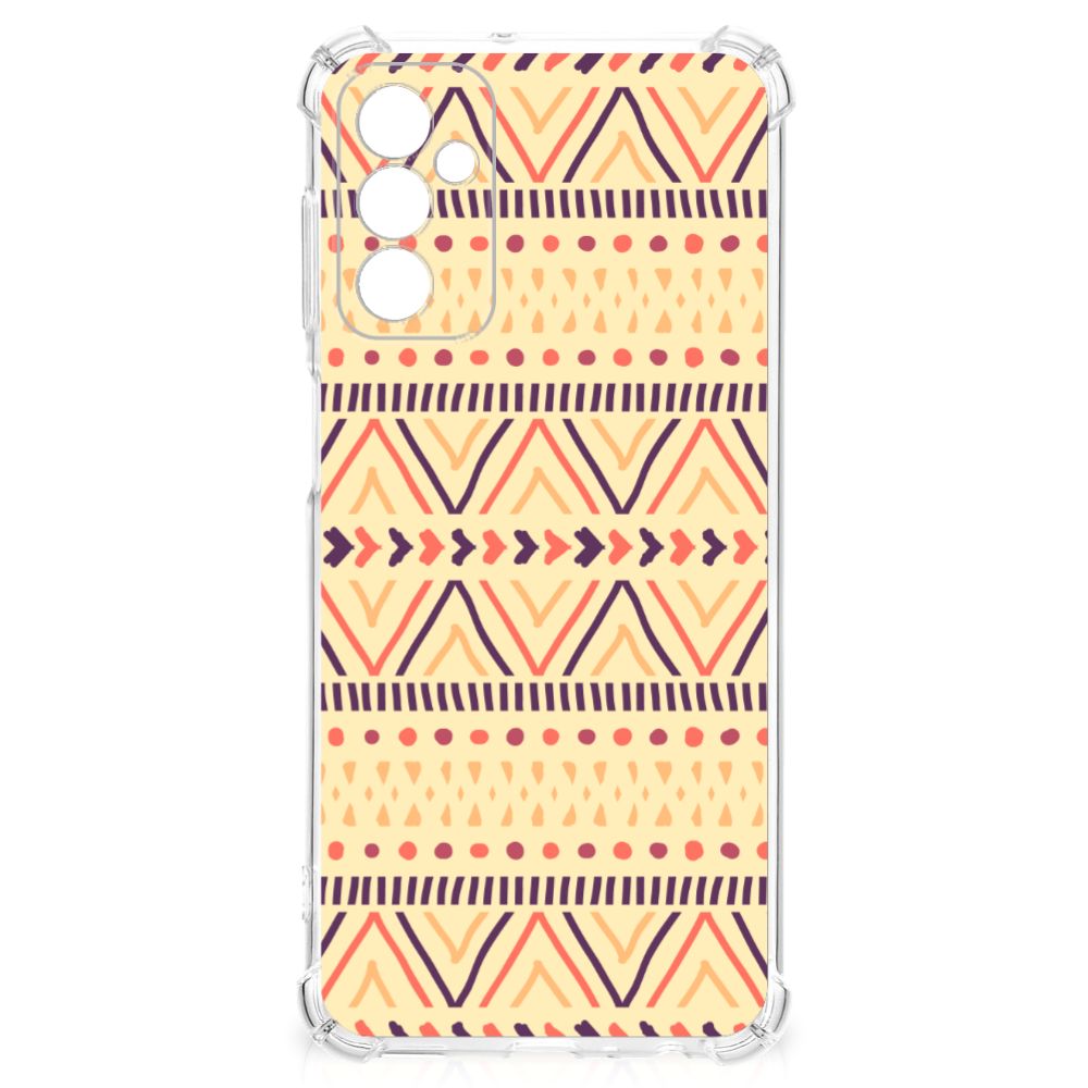Samsung Galaxy M13 4G | M23 Doorzichtige Silicone Hoesje Aztec Yellow B2C Telecom