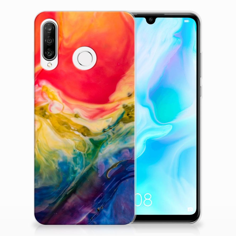 Hoesje maken Huawei P30 Lite Watercolor Dark