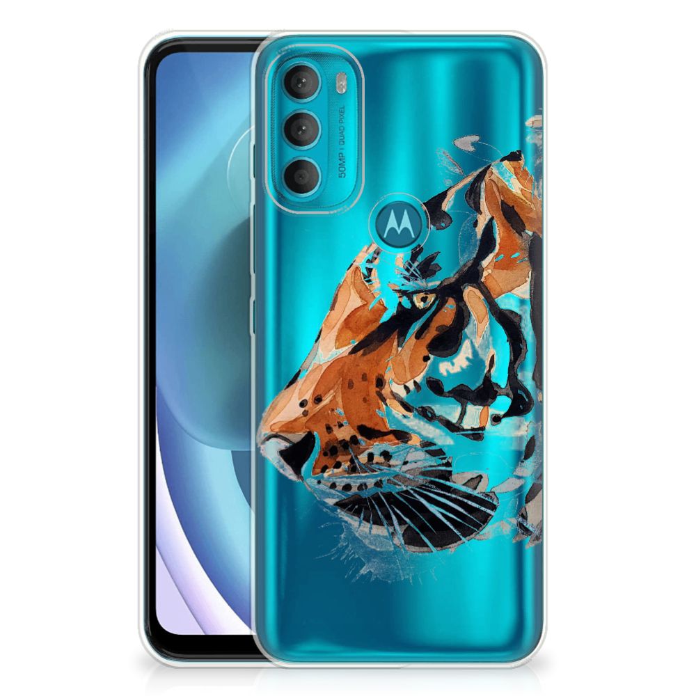 Hoesje maken Motorola Moto G71 5G Watercolor Tiger