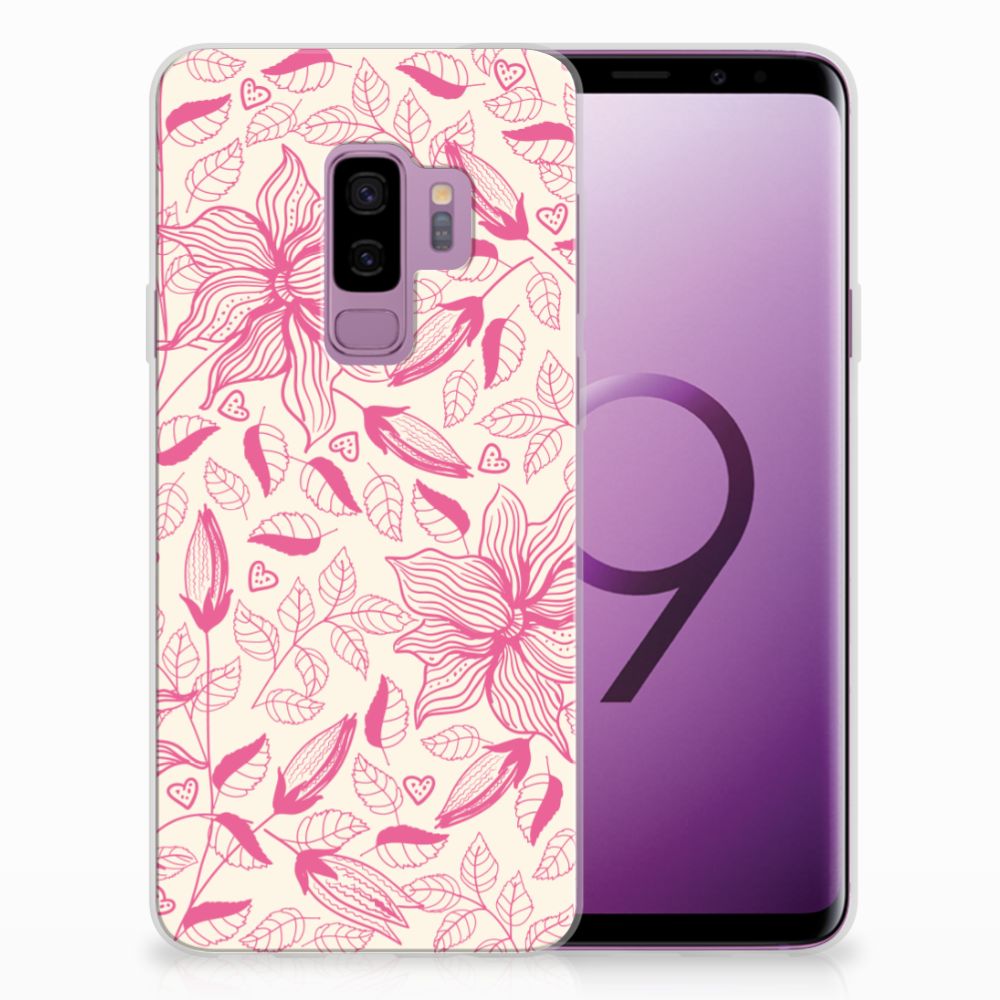 Samsung Galaxy S9 Plus TPU Case Pink Flowers