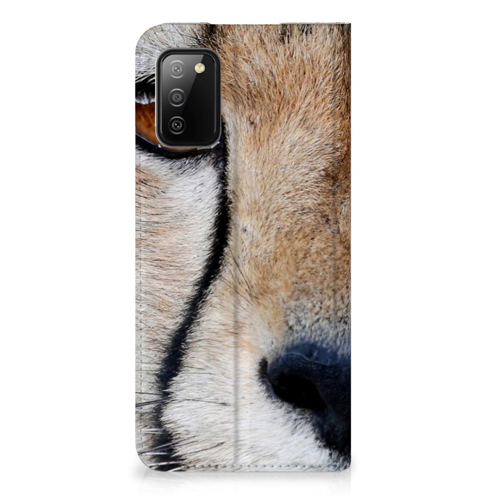 Samsung Galaxy M02s | A02s Hoesje maken Cheetah met close-up van een cheetah