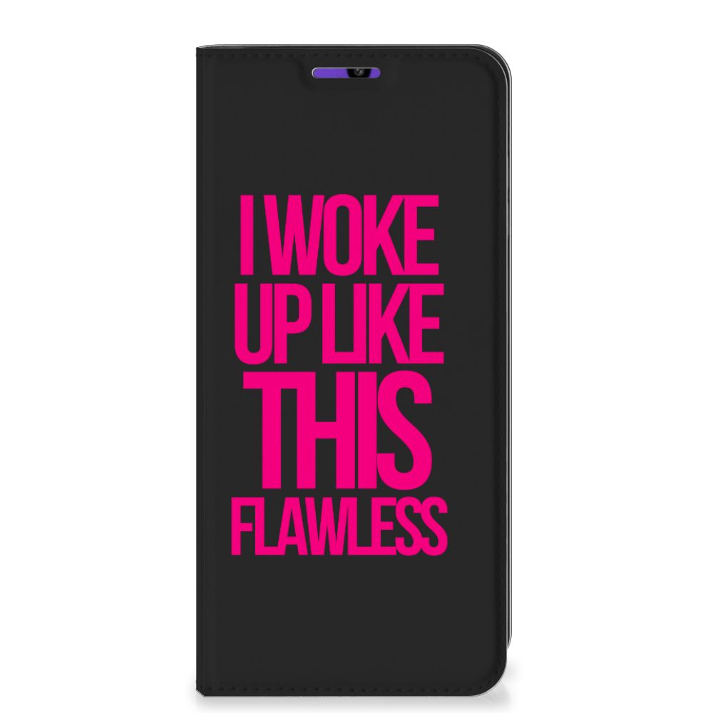 Samsung Galaxy A22 4G | M22 Hoesje met tekst Woke Up - Origineel Cadeau Zelf Maken