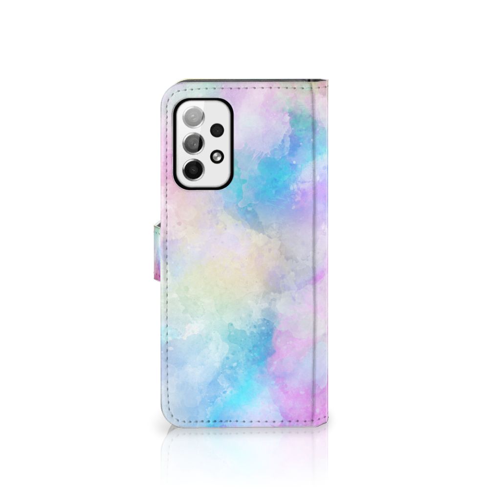 Hoesje Samsung Galaxy A73 5G Watercolor Light met pastelkleuren en unieke watercolor uitstraling.
