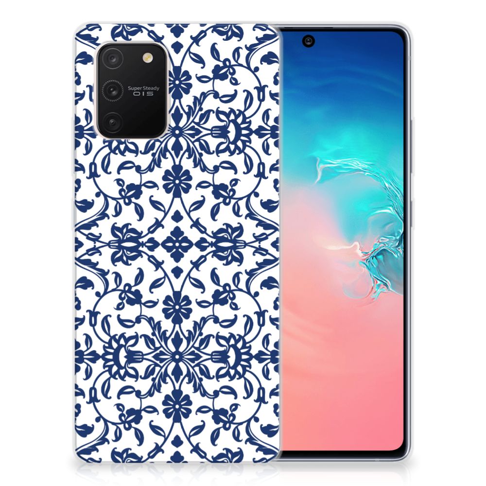 Samsung Galaxy S10 Lite TPU Case Flower Blue B2C Telecom