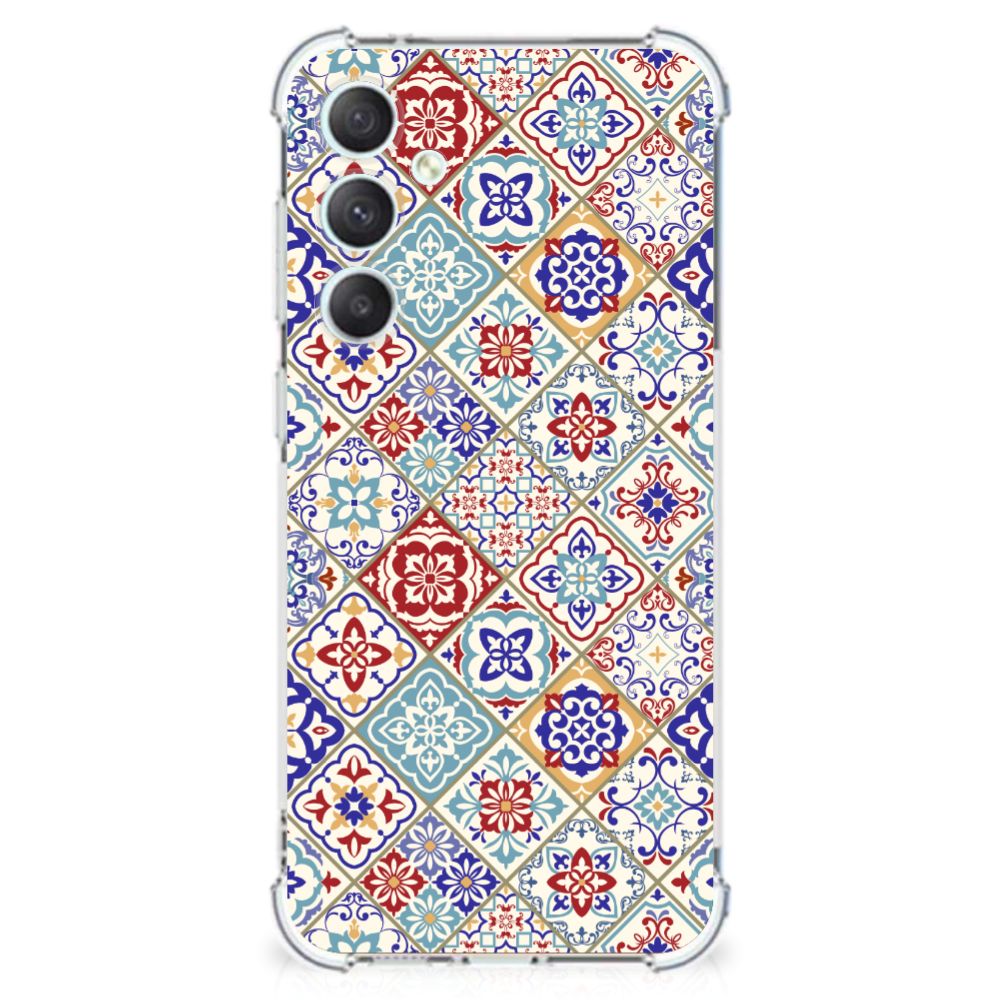 Samsung Galaxy S23 FE Anti-Shock Hoesje Tiles Color B2C Telecom