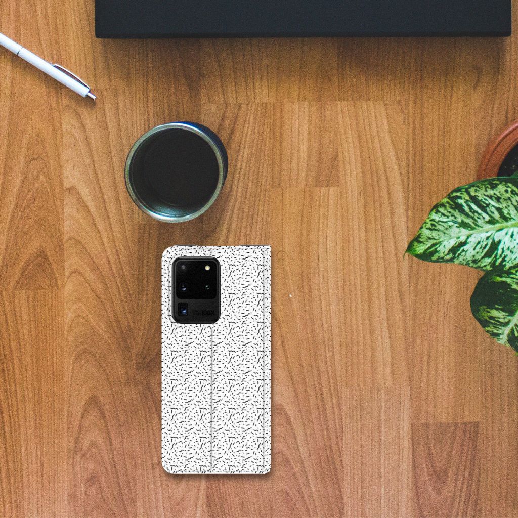 Samsung Galaxy S20 Ultra Hoesje met Magneet Stripes Dots - B2C Telecom