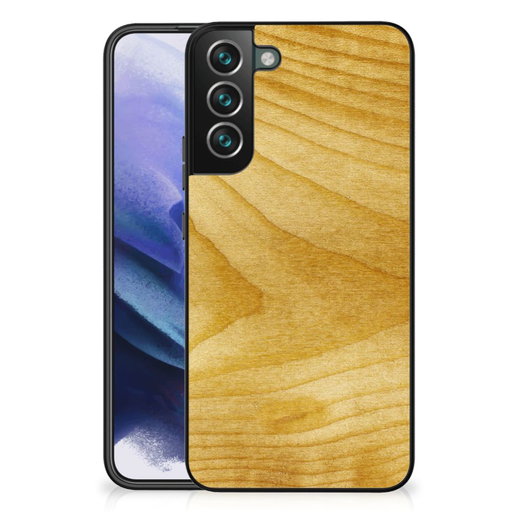 Samsung Galaxy S22 Plus Houten Print Telefoonhoesje Licht Hout