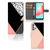 Samsung Galaxy A32 5G Book Case Zwart Roze Vormen