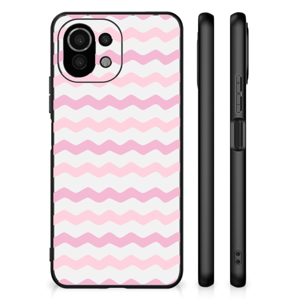 Xiaomi 11 Lite 5G NE | Mi 11 Lite Back Case Waves Roze