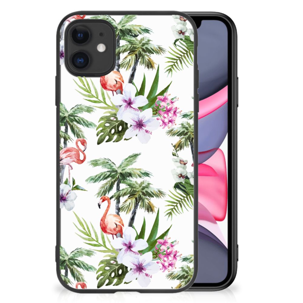 iPhone 11 Dierenprint Telefoonhoesje Flamingo Palms B2C Telecom
