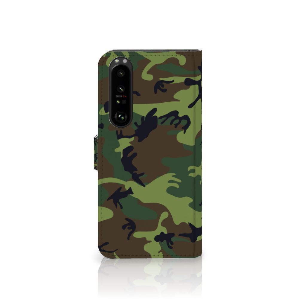 Sony Xperia 1 III Telefoon Hoesje Army Dark