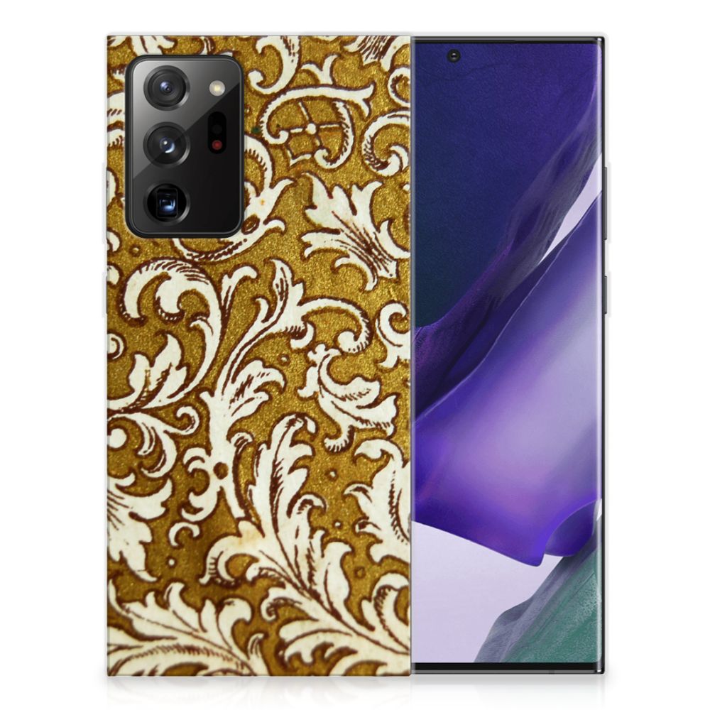 Siliconen Hoesje Samsung Galaxy Note20 Ultra Barok Goud B2C Telecom
