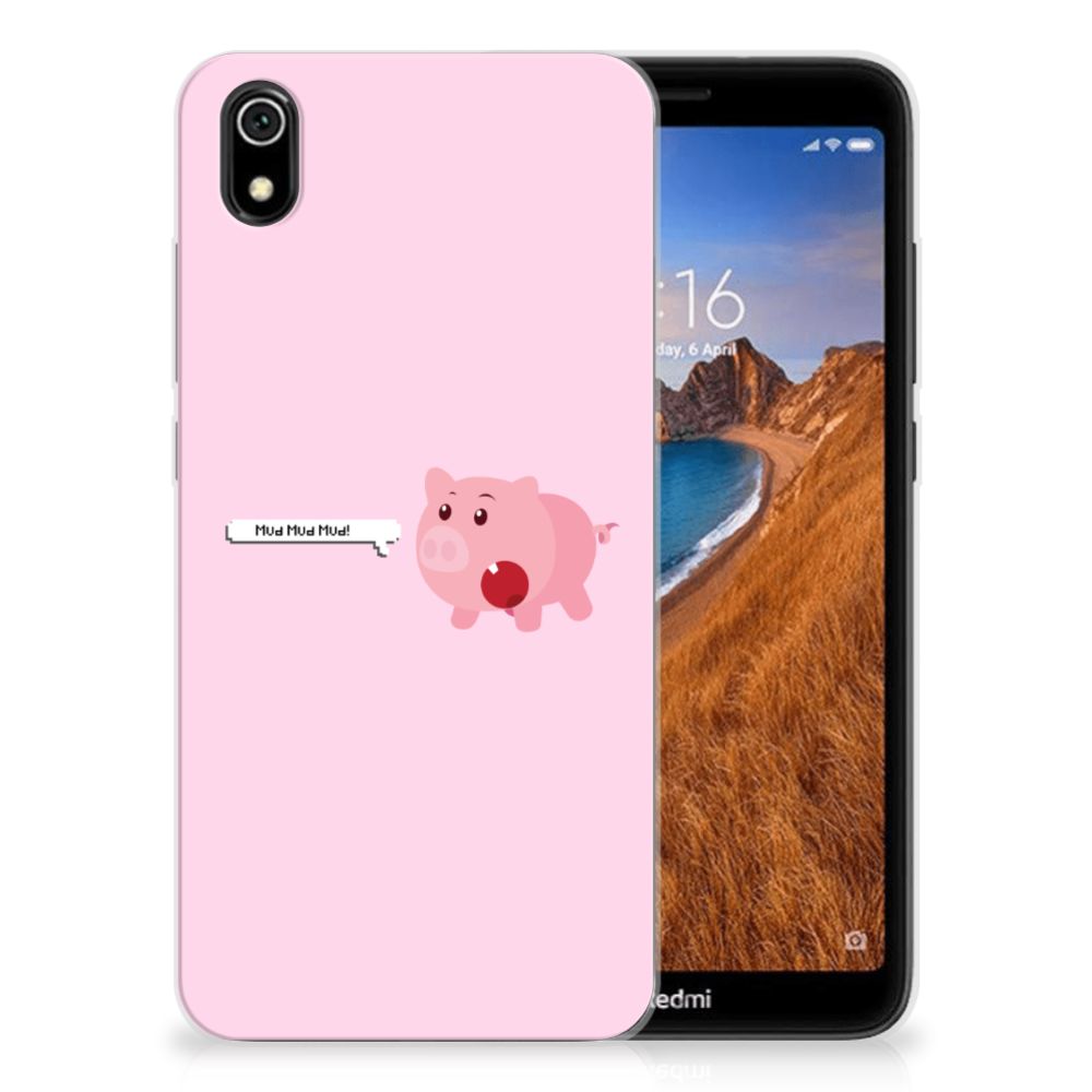 Xiaomi Redmi 7A Telefoonhoesje met Naam Pig Mud