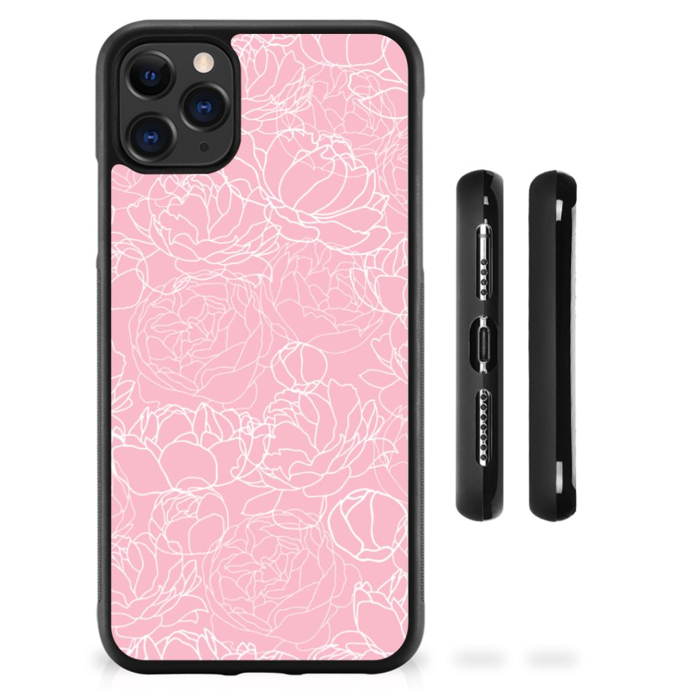 Apple iPhone 11 Pro Max Skin Case White Flowers B2C Telecom